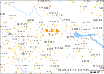 map of Podkraj