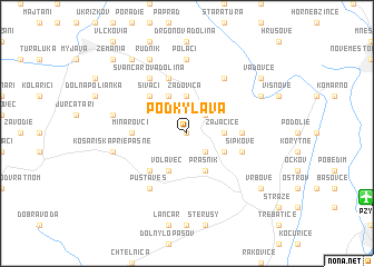 map of Podkylava