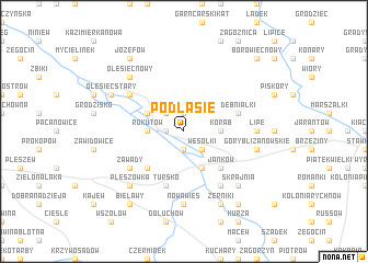 map of Podłasie