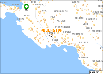 map of Podlastva