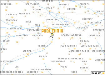 map of Podlehnik