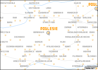 map of Podlesie