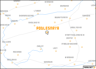 map of Podlesnaya