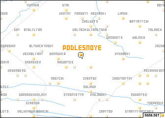 map of Podlesnoye