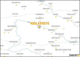 map of Podlesnoye