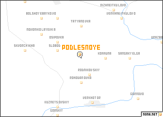 map of Podlesnoye