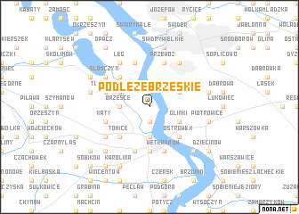 map of Podłęże Brzeskie