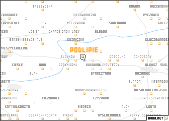 map of Podlipie