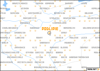 map of Podlipie