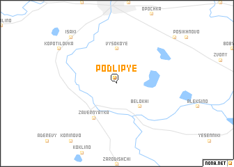 map of Podlip\