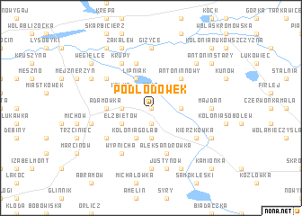 map of Podlodówek