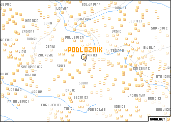 map of Podloznik