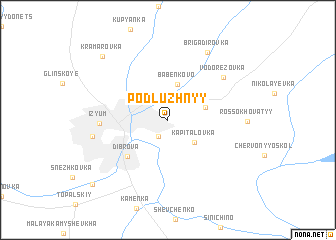 map of Podluzhnyy