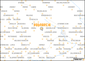 map of Podnarcie