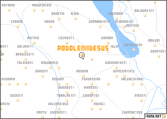 map of Podolenii de Sus