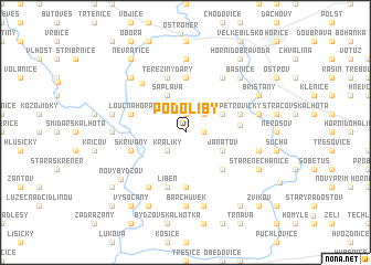 map of Podoliby