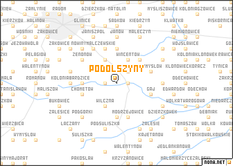 map of Podolszyny