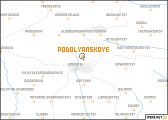 map of Podolyanskoye