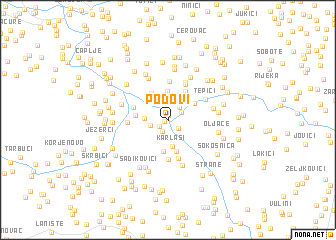 map of Podovi