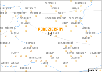 map of Podozierany