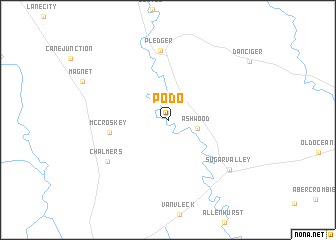 map of Podo