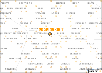 map of Pod Piaskiem