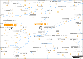 map of Podplat