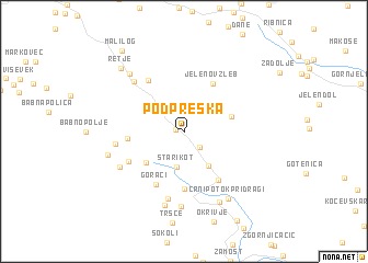 map of Podpreska