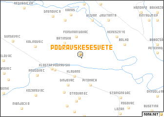 map of Podravske Sesvete