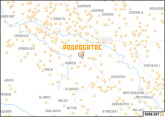 map of Podrogatac