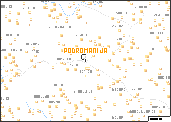 map of Podromanija