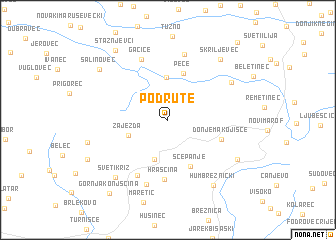 map of Podrute
