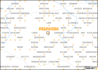 map of Podrwinów