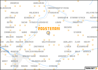 map of Pod Stenámi