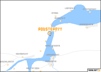 map of Podstepnyy