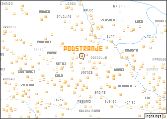 map of Podstranje