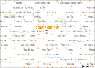 map of Podszkodzie