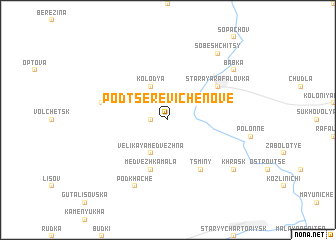 map of Podtsereviche Nove