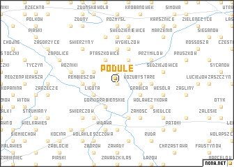 map of Podule