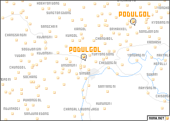 map of Pŏdŭl-gol