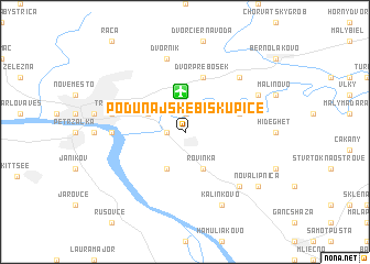 map of Podunajské Biskupice