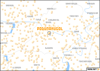 map of Pŏdŭnamu-gol