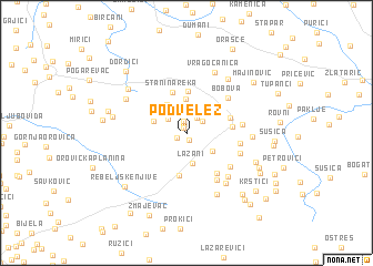 map of Pod Velež
