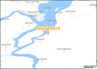 map of Podvorskiye