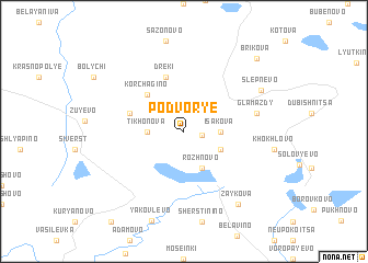 map of Podvor\