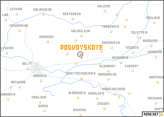 map of Podvoyskoye