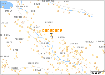 map of Podvraće