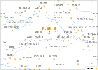 map of Podvrh