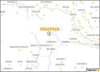 map of Podvrško