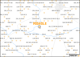 map of Podwole